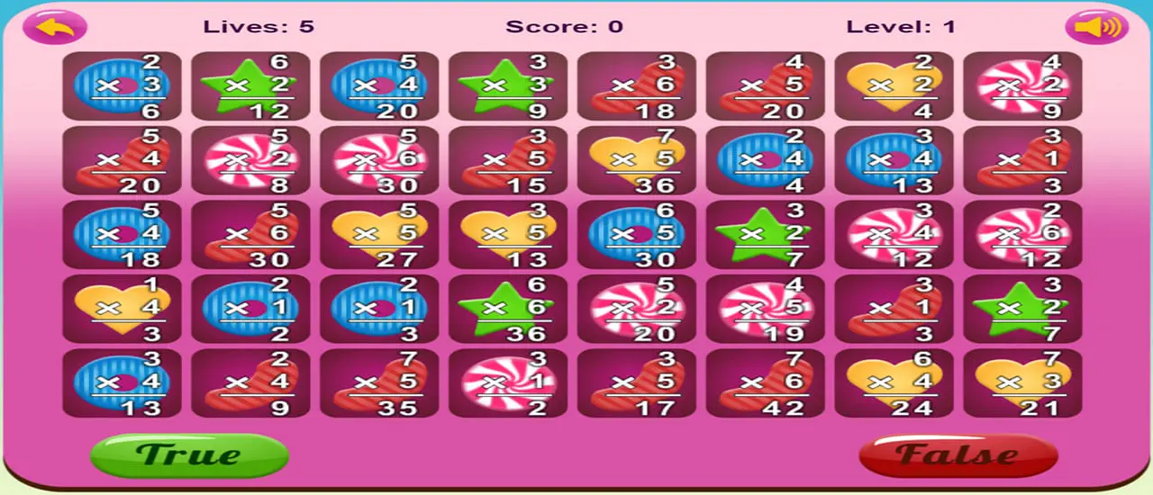 Number Crunch Multiplication - Juego educativo en línea gratis