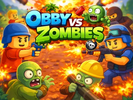 Obby vs Zombies - Jogo de Ação e Estratégia Online Grátis