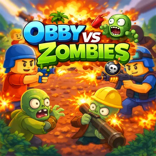 Obby vs Zombies - Jogo de Ação e Estratégia Online Grátis