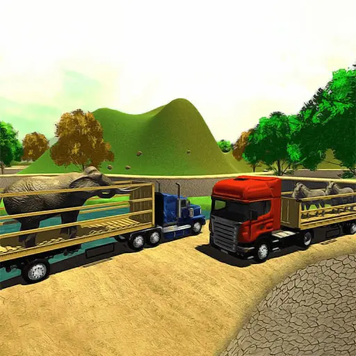 Offroad Animal Truck Transport Simulator 2020 - Jeu de conduite de camions animaux