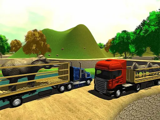 Offroad Animal Truck Transport Simulator 2020 - Jeu de conduite de camions animaux