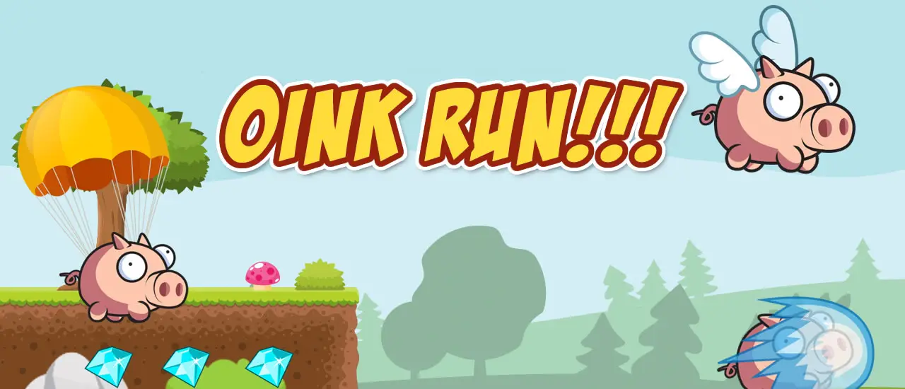 لعب لعبة Oink Run مجانًا - مغامرة الخنزير الصغير على الإنترنت