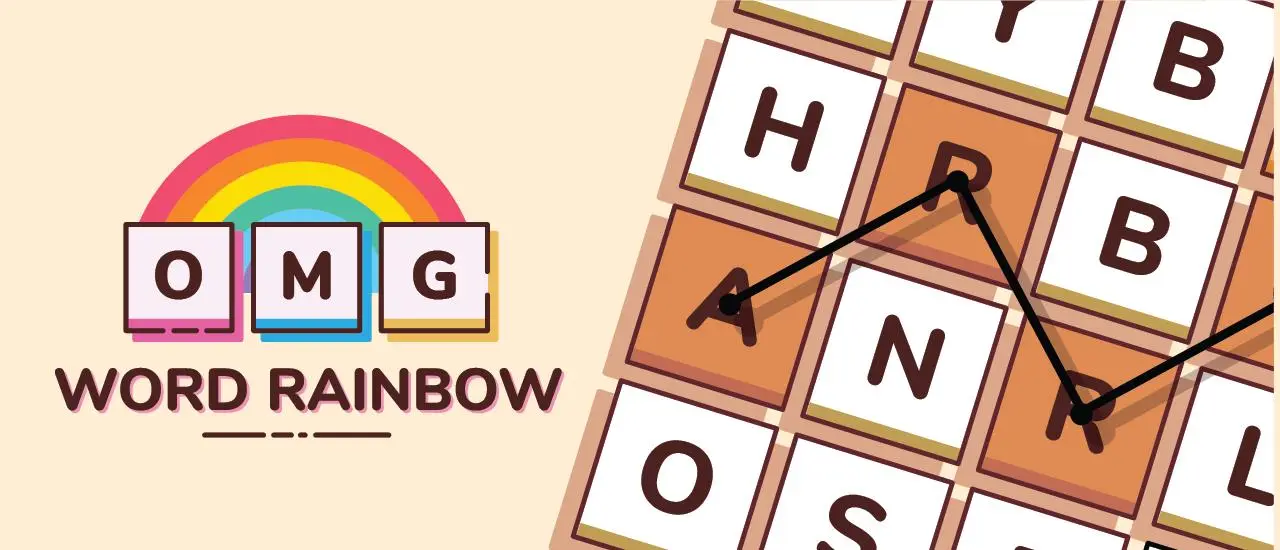 OMG Word Rainbow - Free Puzzle Word Game to Play Online