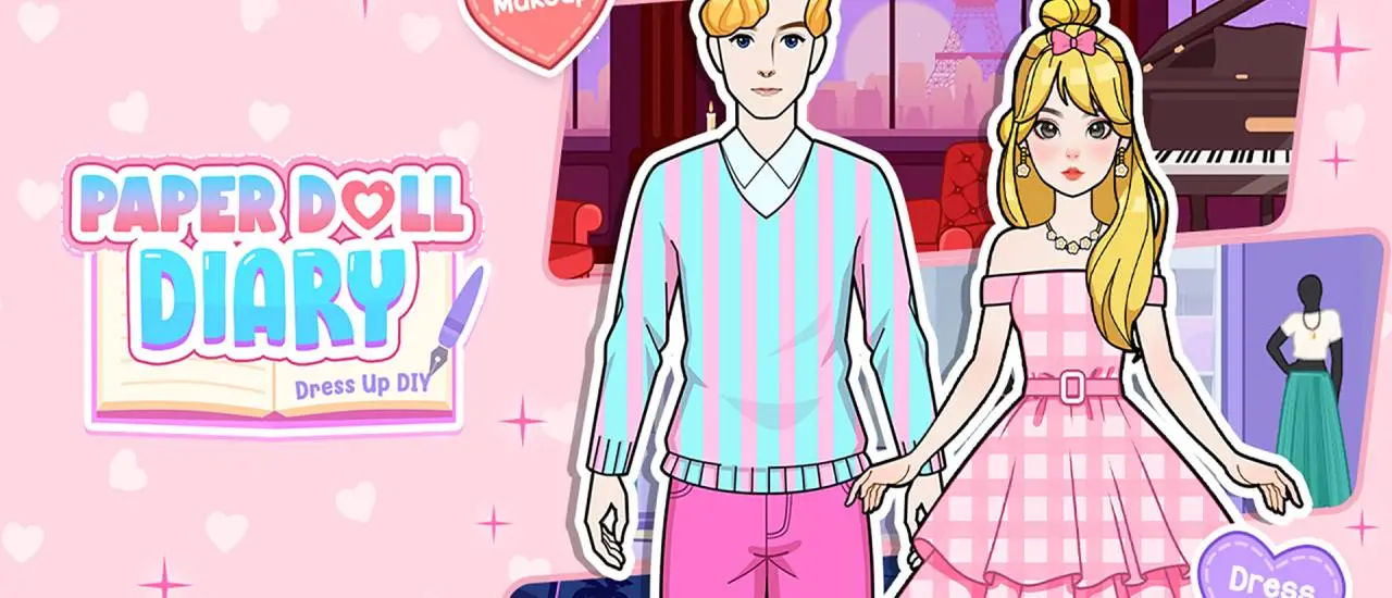 Paper Doll Diary: Juego de Vestir y Manualidades Gratis