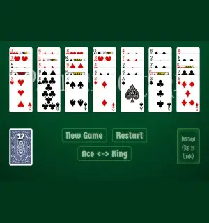 Patience Solitaire online kostenlos spielen – Kartenspiel für Anfänger und Profis