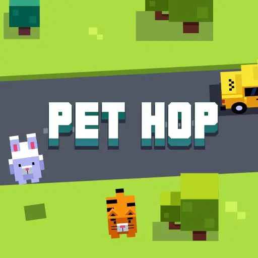 Pet Hop - Kostenloses Spiel zum Überqueren des Verkehrs