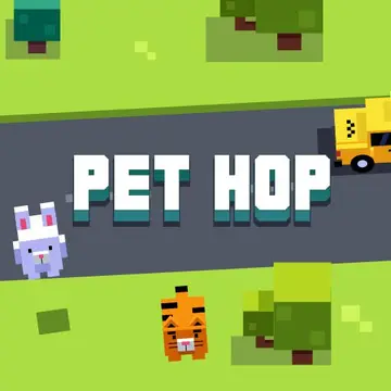 Pet Hop - Kostenloses Spiel zum Überqueren des Verkehrs