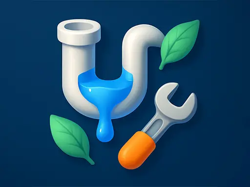 パイプパズル:つなげて流そう - 無料で遊べる脳トレパズルゲーム
