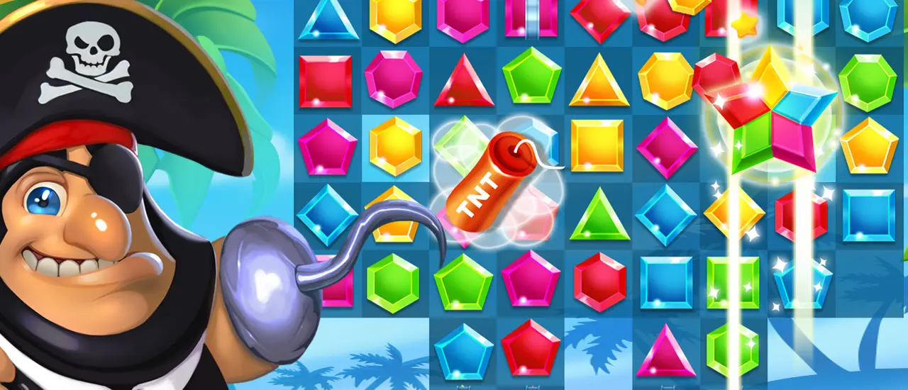 Pirates Match The Lost Treasure - Jeu de Match 3 en ligne gratuit