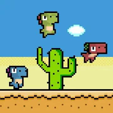 ピクセル恐竜ランニング - 無料で遊べるジャンプゲーム