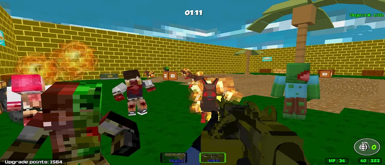 Pixel SWAT Zombie Survival Oyna - Ücretsiz ve Offline FPS Oyunu
