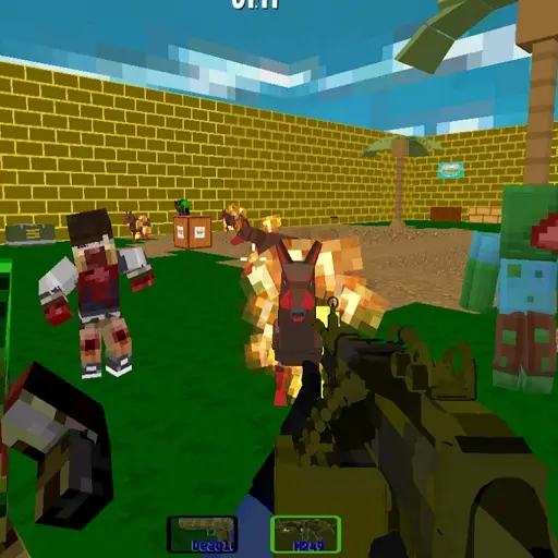 Pixel SWAT Zombie Survival Oyna - Ücretsiz ve Offline FPS Oyunu