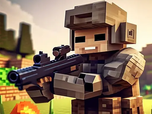 Pixel Village Battle 3D.IO - Juego multijugador en línea gratis
