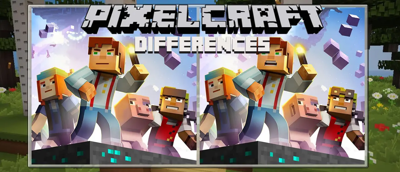Pixelcraft Differences - Jogue jogo de encontrar diferenças online grátis