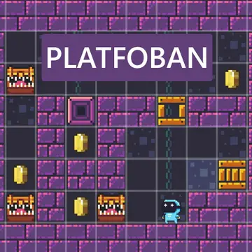 Platfoban kostenlos spielen – Plattform- und Sokoban-Spiel online