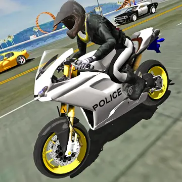 Police Motorbike Traffic Rider - Juego de motos y acrobacias