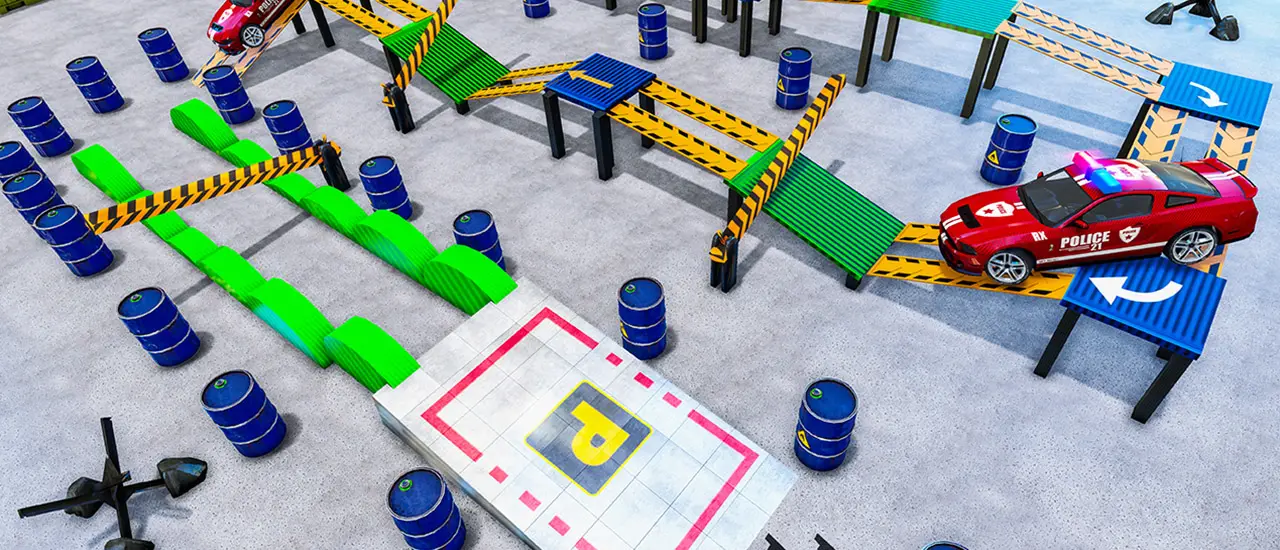Police Multi Level Car Parking - Play Game & Drive Luxury Cop Cars