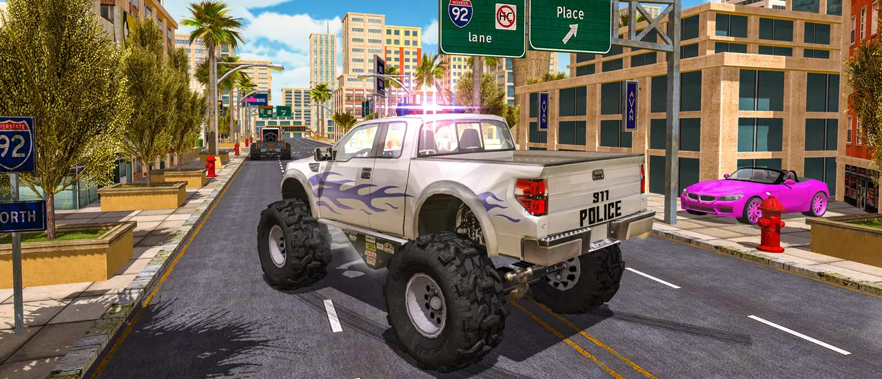 Police Truck Driver Simulator - Play Game & Drive Police Monster Trucks