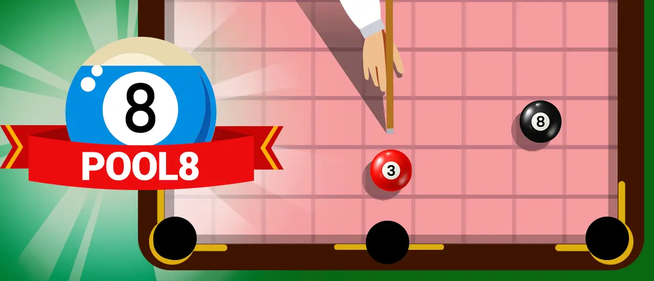 Pool 8 لعبة بلياردو مجانية وتحدي الألغاز على الإنترنت
