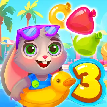 Pool Party 3 kostenlos spielen – Wasserpark Match-3 Spiel online