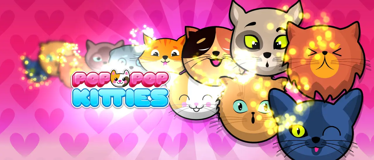 Pop Pop Kitties – Kostenloses Bubble Shooter Spiel online spielen