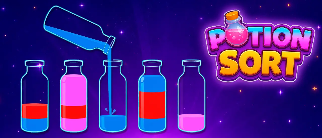 Potion Sort パズルゲーム - 色を整える脳トレゲーム