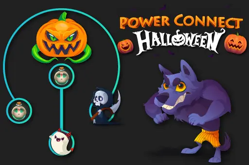 Power Connect Halloween - Jeu de Puzzle en Ligne Gratuit