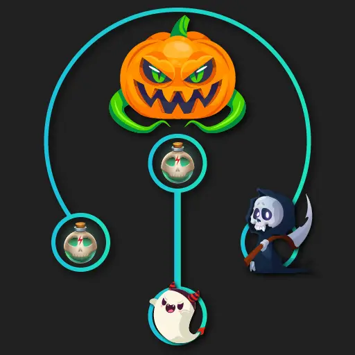 Power Connect Halloween - Jeu de Puzzle en Ligne Gratuit