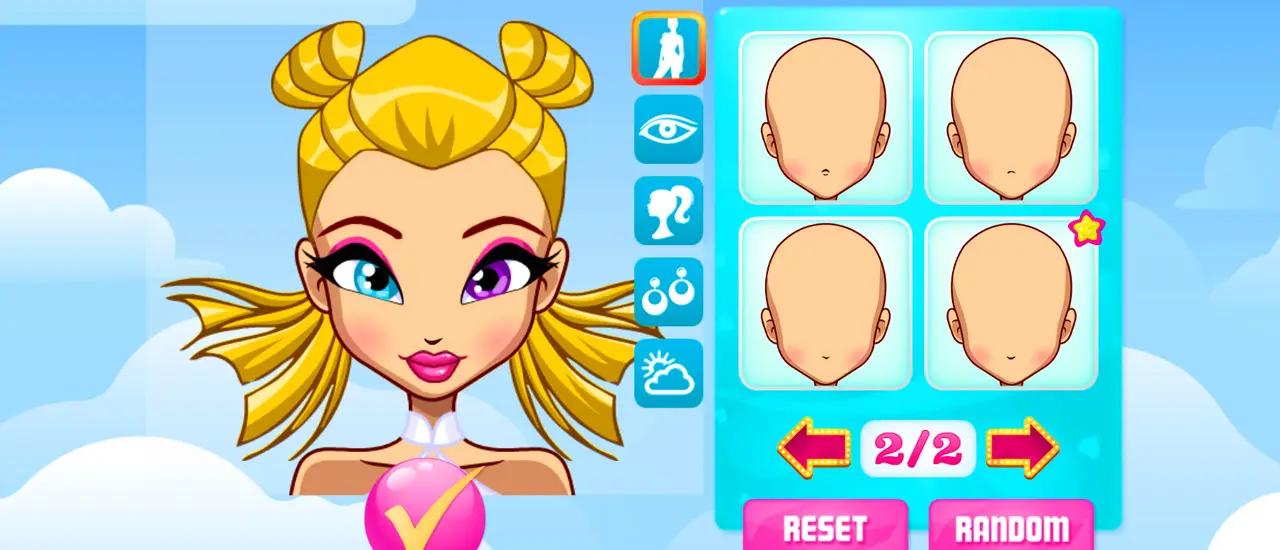 Pretty Avatar Maker – Kostenloses Online Spiel zum Anpassen deiner Figur