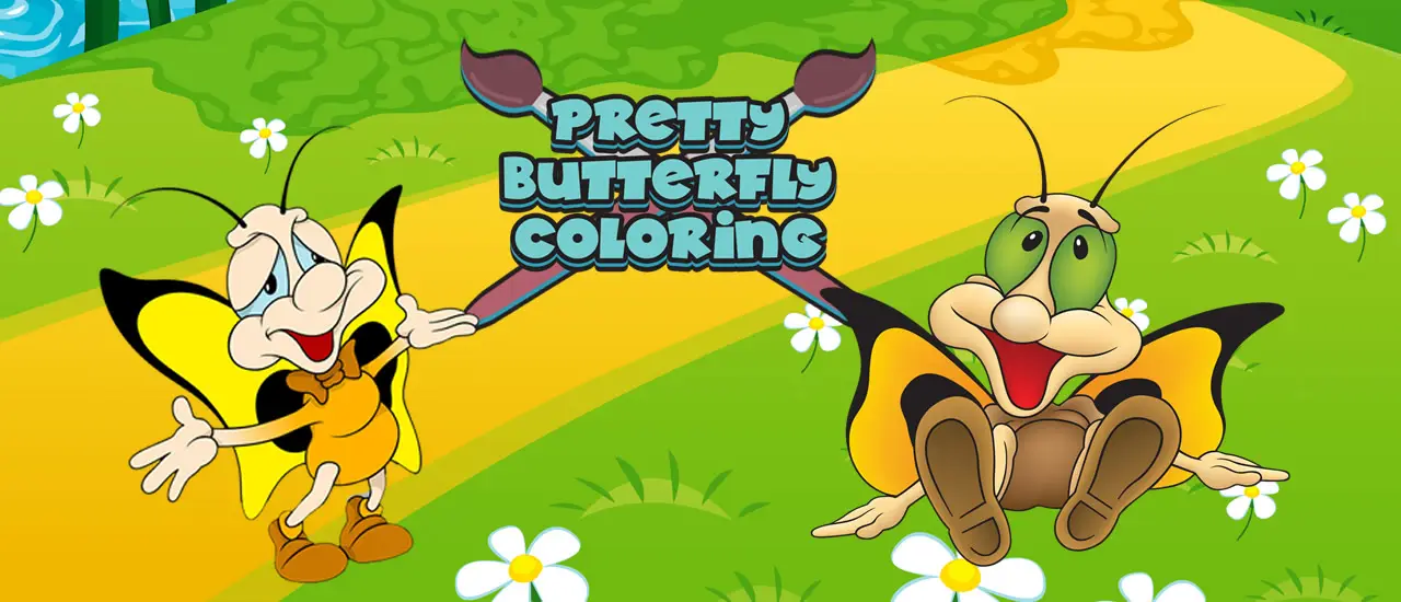 Pretty Butterfly Coloring