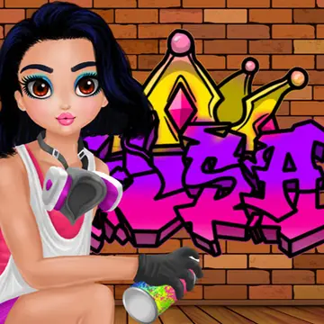 لعب لعبة Princess Cool Graffiti لتلوين الجدران على الإنترنت مجانًا