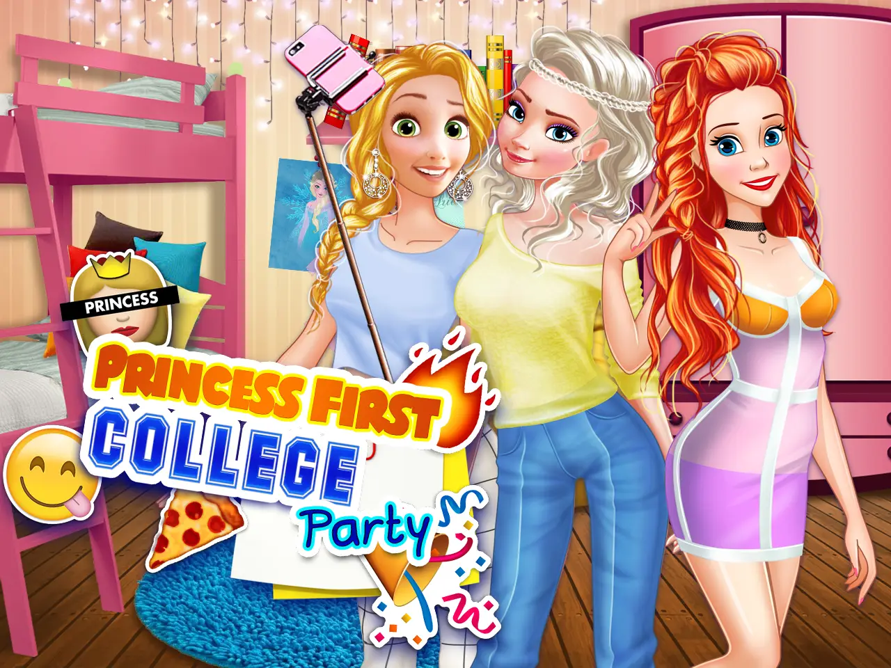 Princess First College Party - Jeu de Filles et Dress-up Gratuit
