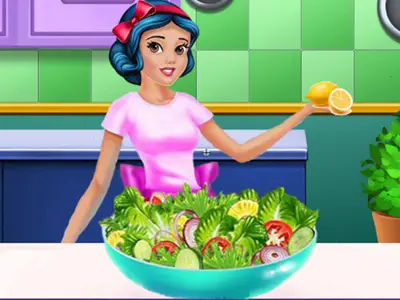 Princess Fitness Diet - Ücretsiz Oyna Sağlıklı Diyet Salata Yapma Oyunu