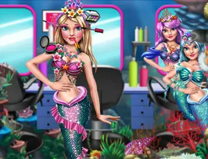 Princess Mermaid Beauty Salon - Juego de Vestir y Maquillaje Gratis