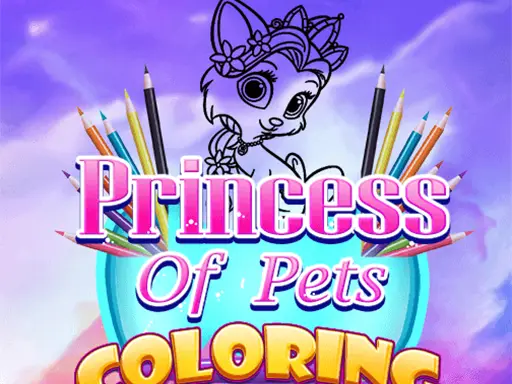 Princess Of Pets Coloring Game - Play & Color Pets for Free