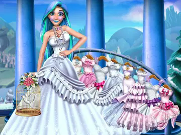 Princess Snow Wedding - Online Hochzeits-Spiel zum Anziehen und Schminken