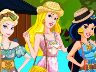 Princess Team Bohemian Dress Up Game - Free Online Fairy Tale Fashion