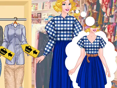 Princesses Thrift Shop Challenge - Ücretsiz Giydirme Oyunu
