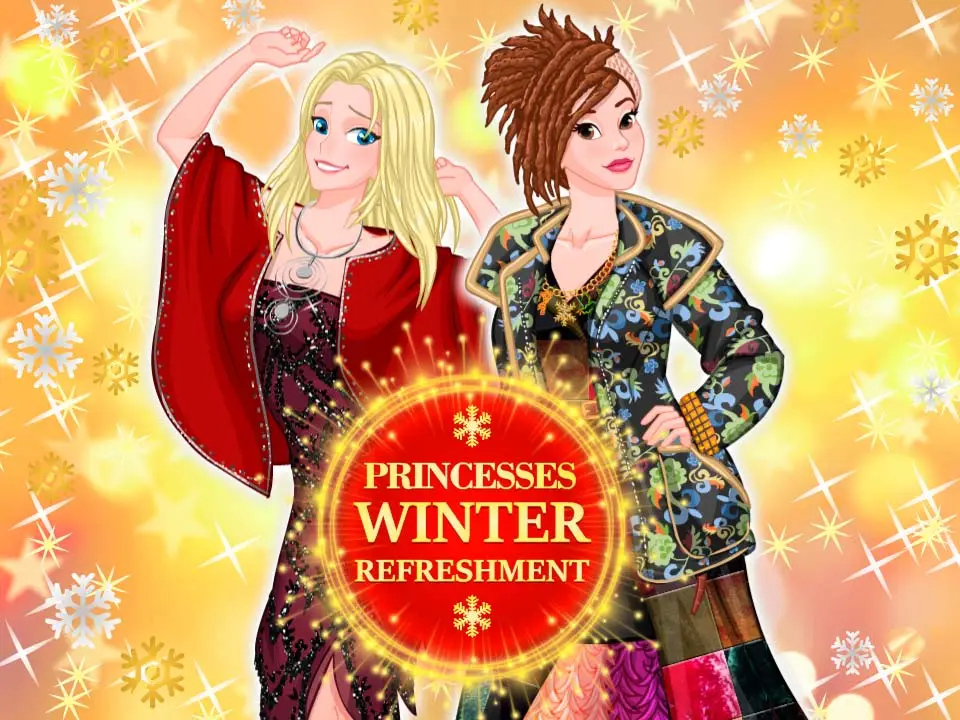 Princesses Winter Refreshment - Dress Up & Play Game for Girls