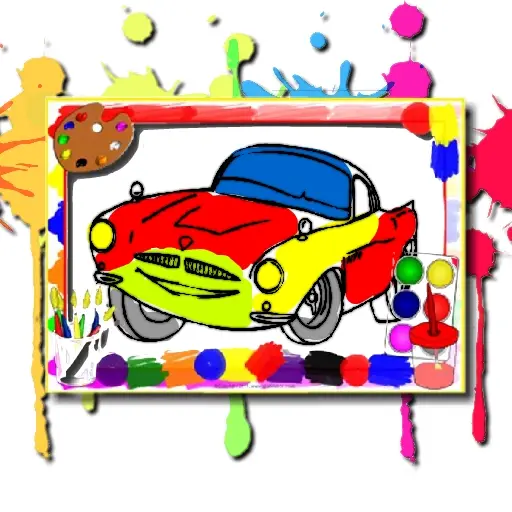Racing Cars Coloring Book - Free Online Play Game for Kids