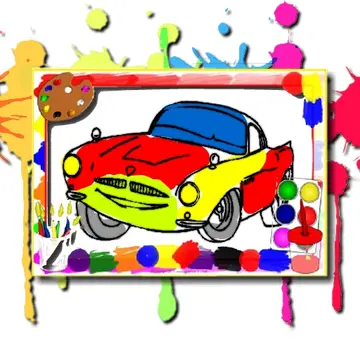 Racing Cars Coloring Book - Free Online Play Game for Kids