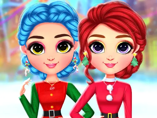 Rainbow Girls Christmas Outfits - Dress Up & Play Game for Kids