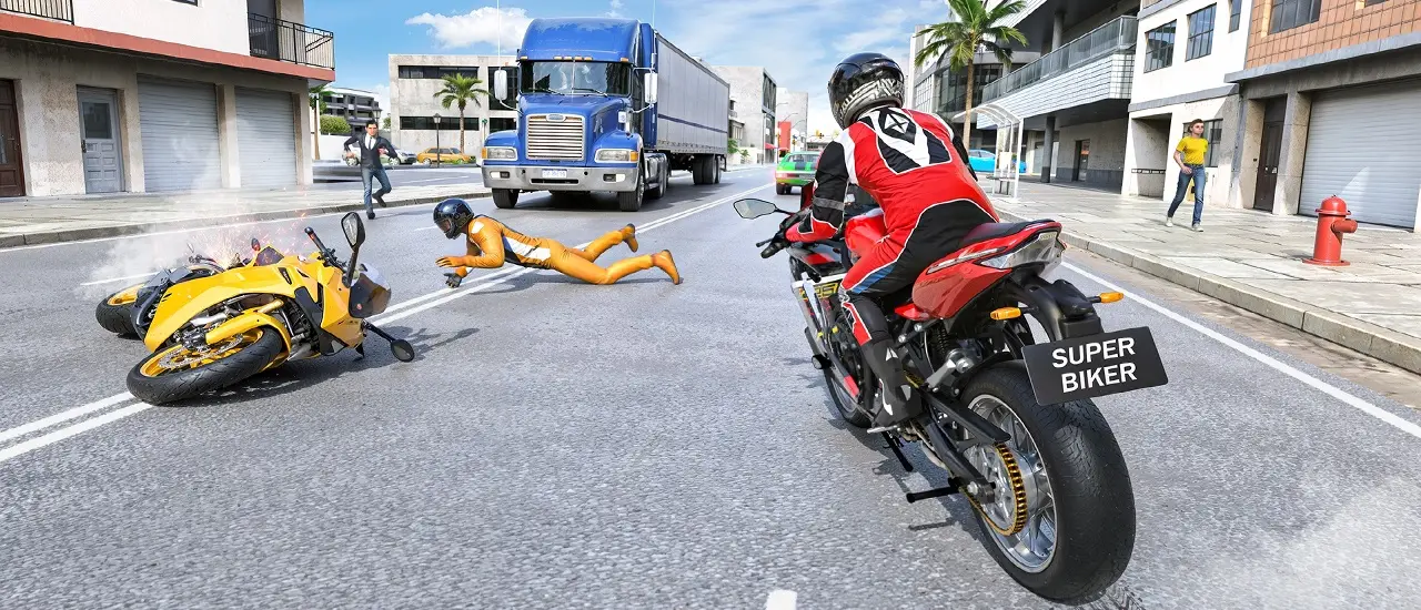 Real Motorbike Super Hero Stunt 3D - Jeu de Moto Gratuit