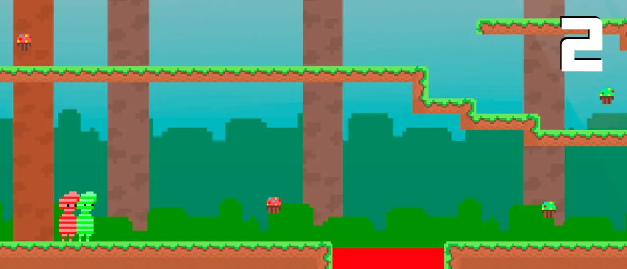 Red and Green 2 Candy Forest - Play Free Adventure Game Online