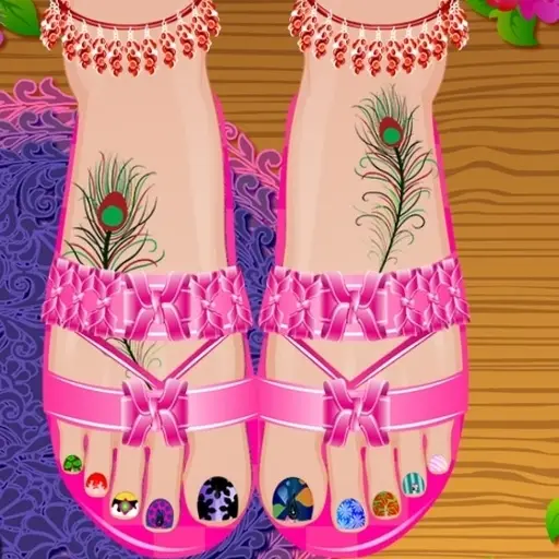 Renas Pedicure Spa - Fun Dress-up & Nail Art Game