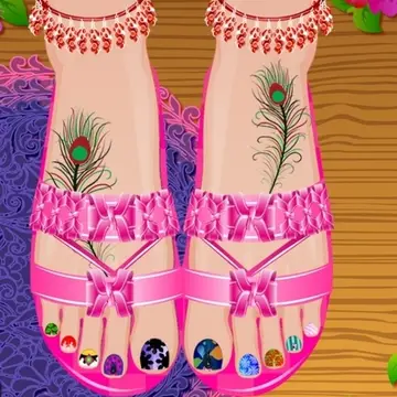 Renas Pedicure Spa - Fun Dress-up & Nail Art Game