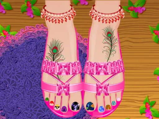 Renas Pedicure Spa - Fun Dress-up & Nail Art Game