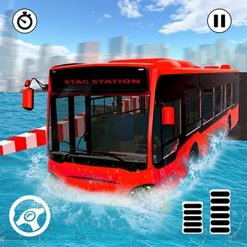 River Coach Bus Driving Simulator 2020 – Wasserbus Spiel zum Spielen