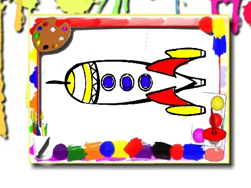 Rockets Coloring Book - Malen & Malspiele online kostenlos spielen