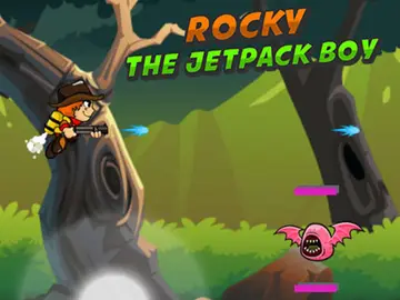Rocky the Jetpack Boy 無料オンラインアクションゲーム - 横スクロールランナー